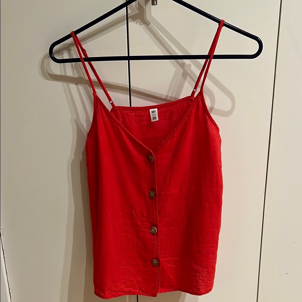 BP Orange Red Buttoned Camisole